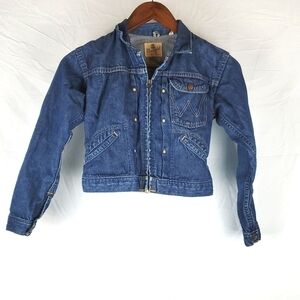 Vintage 50s Wrangler Blue Bell Sanforized‎ Denim Jacket Collectible